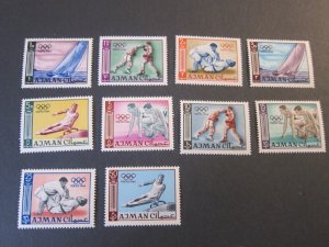 Ajman 1965 Sc 27-36 set MNH