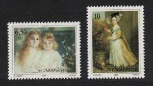 Yugoslavia Paintings 22nd Joy of Europe Meeting 2v 1990 MNH SG#2658-2659