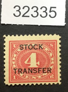 US STAMPS #RD3 MINT OG NH LOT #32335