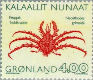 Greenland 1993 #256 MNH. Porcupine crab