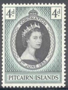 Pitcairn Island ~ #19 ~ Coronation ~ MNH