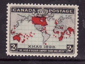 Canada-Sc#85- id8-unused hinge remnant  2c Map-1898-