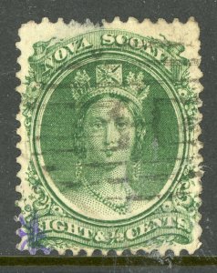 Canada 1860 Nova Scotia 8½¢ Green Scott #11 VFU Z82