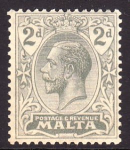 1921 - 1922 Malta KGV King George V 2 pence issue Wmk 4 MLH Sc# 69 CV $11.00