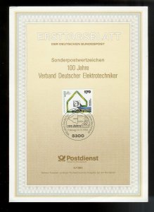 GERMANY (52) Ersttagsblatt FDC Presentation Cards