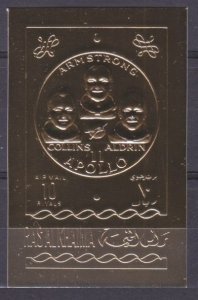 1970 Ras Al Khaima B353b gold Astronaut - Apollo 11 18,00 €