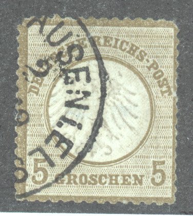 Germany, Scott #6, Used, with a hinge thin