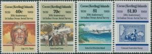 Cocos Islands 1989 SG207-210 Aerial Survey set MNH