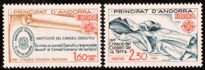 Andorra (French) #294-295  MNH - Europa (1982)
