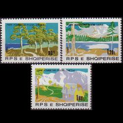 ALBANIA 1980 - Scott# 1972-4 Natl.Parks Set of 3 NH