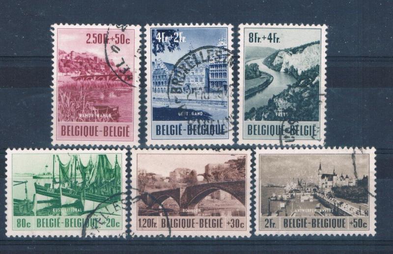 Belgium B38-43 Used set Waterfront scenes (B0315)