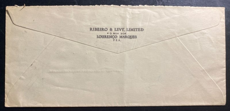 1939 Lorenzo Marques Mozambique Cover To Royal Typewriter New York USA 