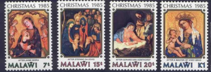 Malawi 454-7 MNH Christmas, Madonna and Child, Art