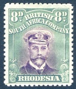 RHODESIA-1919 8d Mauve & Dull Blue-Green Sg 267  LIGHTLY MOUNTED MINT  V18578