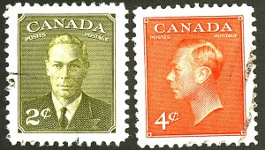 CANADA #305-306 USED/MIXED CONDITION