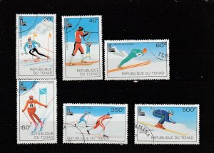 Chad  Scott#  381-386  Used  (1979 Lake Placid Winter Olympics)