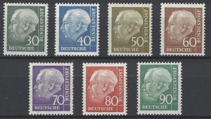 Germany Bund Scott # 755 - 761, mint nh