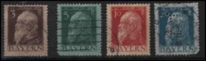 German States Bavaria SC# 77-78-79-80 used VF