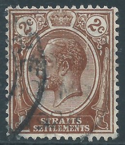 Straits Settlements, Sc #181, 3c Used