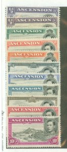 Ascension #40/49a Unused Multiple