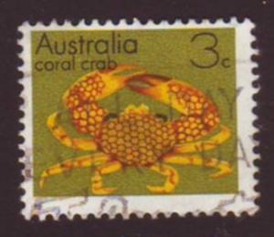 Australia 1973 Sc#556, SG#547 3c Coral Crab USED.