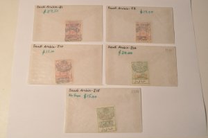 Lot of 5 British Saudi Arabia Mint Postage Due J1 J8 J10 J14-15 MH & 1 MNG 1925