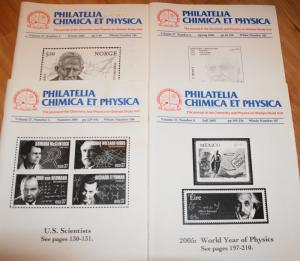 2005 Chemistry and Physics on Stamps Journal, 4 complete volumes