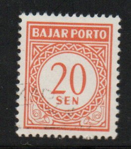 Indonesia Scott J74A Used Postage due stamp