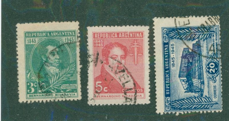 Argentina 544-46 USED BIN $1.05