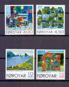 Faroe Islands #397-400  MNH  2001  paintings Heinesen
