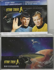 CANADA STAR TREK 50TH ANNIVERSAY STAMP COLLECTION