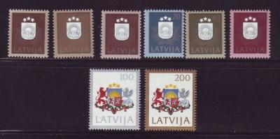 Latvia Sc 300-7 1991 National Arms stamps mint NH