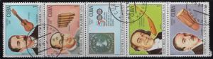 History - #3360a(5) - strip of 5 used