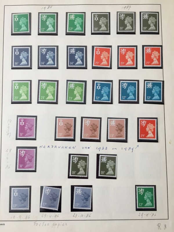 Great Britain Regionals Definitives MNH(Aprx 170)Face Postage HP707 ) 