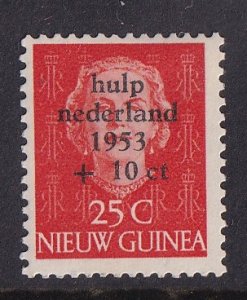 Netherlands  New Guinea   #B3  MH  1953  flood relief  25c