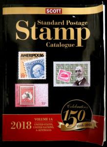 Scott Stamp Catalog 2018 Volume 1A & 1B - COUNTRIES A-B (USED) 