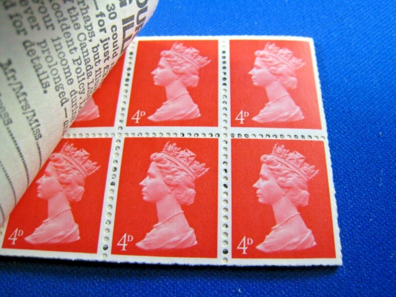 GREAT BRITAIN 1969 COMPLETE MNH STAMP BOOKLETS -  6/ - LOT OF 3    (kbgbbk7)