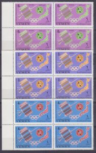 1965 Yemen Kingdom 145VB-147VB Satellite Telstar, ITU, Olympics emblem 52,00 €