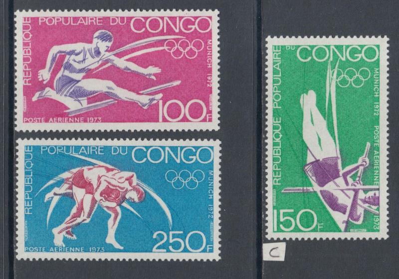 XG-Y807 CONGO BRAZZAVILLE - Olympic Games, 1973 Munich 1972 MNH Set
