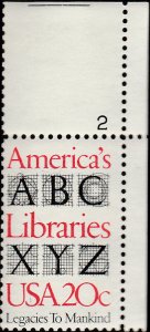 # 2015 MINT NEVER HINGED ( MNH ) AMERICA''S LIBRARIES'