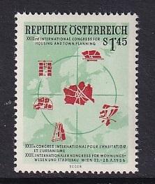 Austria   #612   MH    1956    housing and town planning