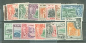 Dominica #122-136 Unused Single (Complete Set)