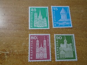 Switzerland  #  386/393-95  MNH