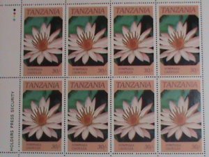 TANZANIA STAMP-1986 SC#318A INDEGENOUS FLOWERS  MNH FULL SHEET