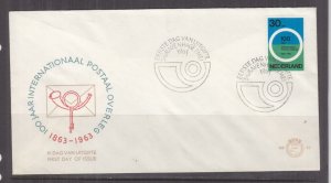 NETHERLANDS, 1963 Postal Conference 30c. on First Day cover.