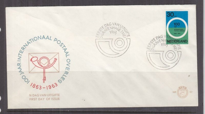 NETHERLANDS, 1963 Postal Conference 30c. on First Day cover.