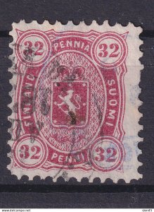 Finland 1875/82 32p Perf 11 Sc 23 CV$60 Used 15884