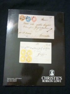 CHRISTIES LOWE AUCTION CATALOGUE 1992 AUSTRIAN POST OFFICES IN LEVANT 'HOUSER'