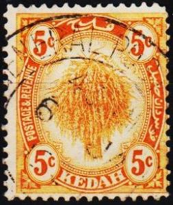 Kedah.1912 5c S.G.55 Fine Used