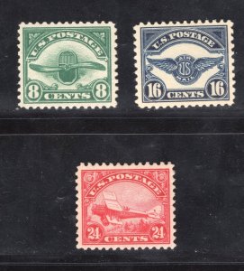 MOMEN: US STAMPS #C4-C6 SET MINT OG NH VF+ LOT #76856*